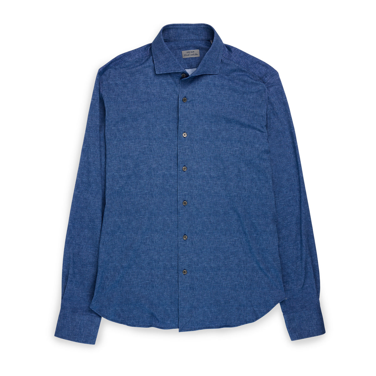 Orian Cotton Stretch Shirt Blue