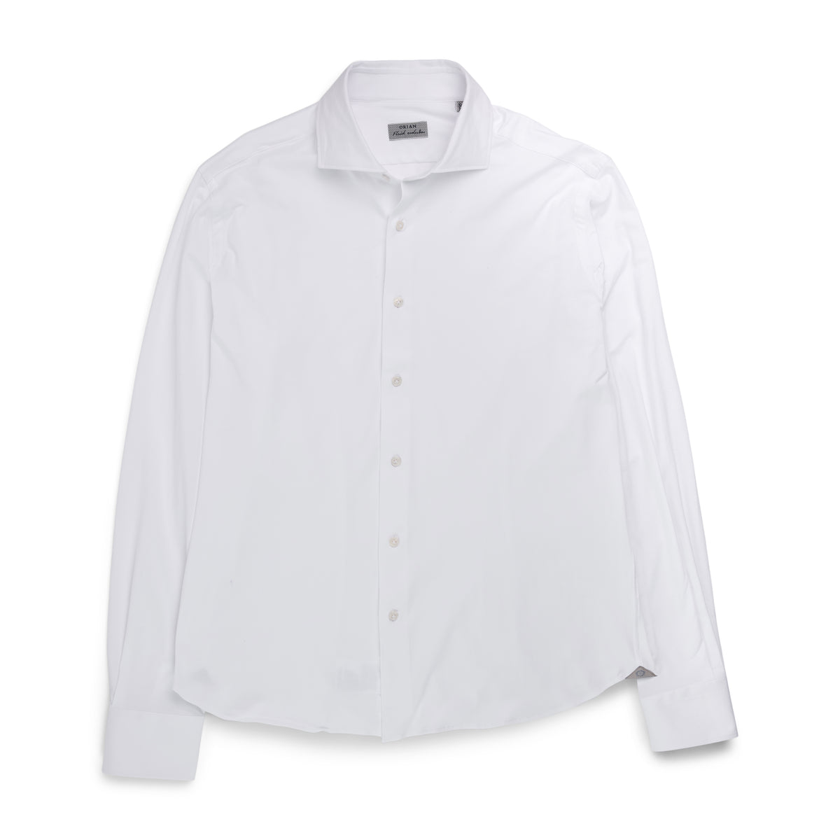 Orian Cotton Stretch Shirt White