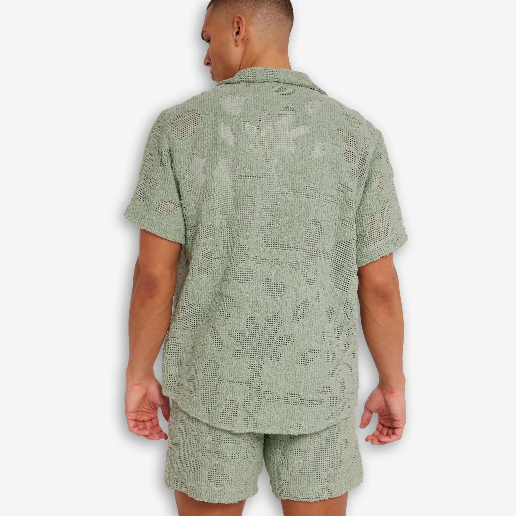 Cuba Crochet Shirt Galbanum