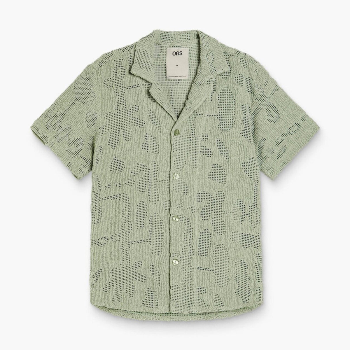 Cuba Crochet Shirt Galbanum-OAS-Phrase