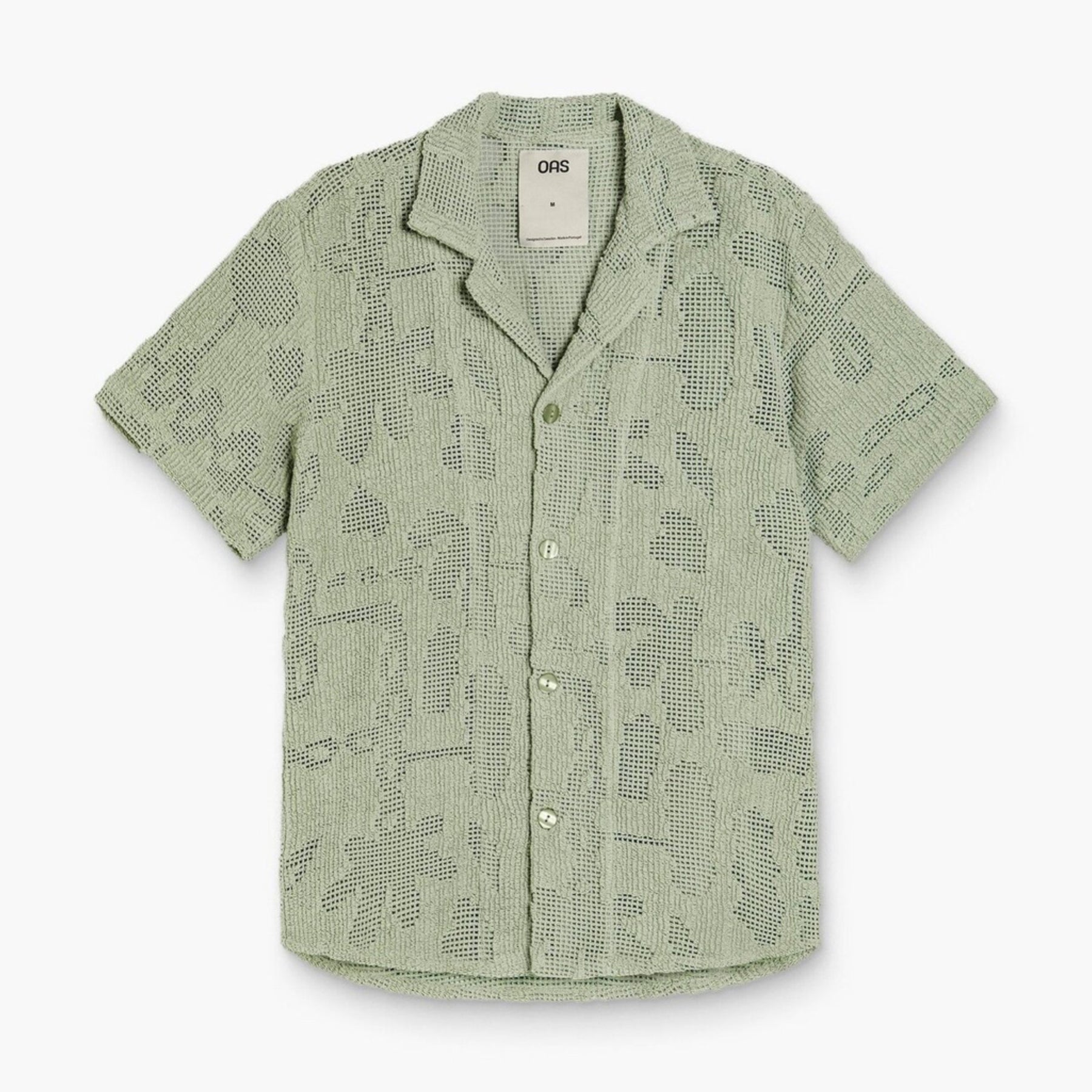 Cuba Crochet Shirt Galbanum