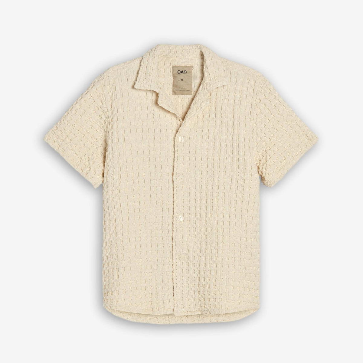 Cuba Waffle Shirt Ecru-OAS-Phrase