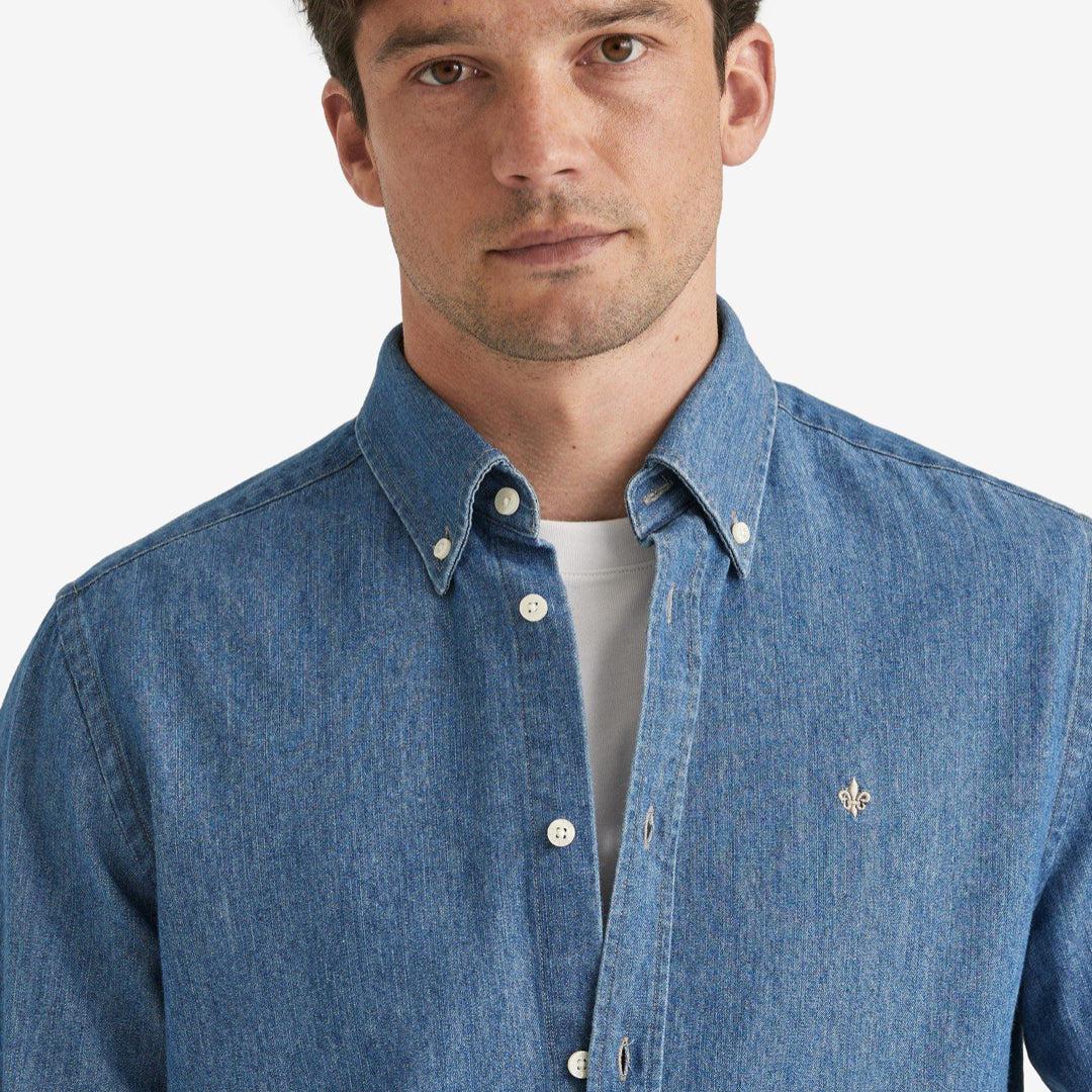 Morris Denim Shirt Blue-Morris Stockholm-Phrase