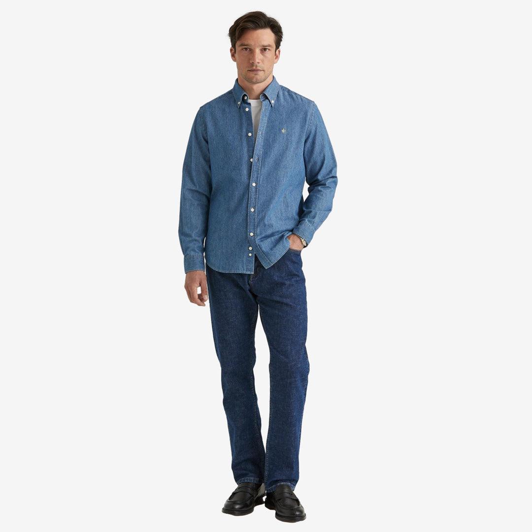 Morris Denim Shirt Blue-Morris Stockholm-Phrase