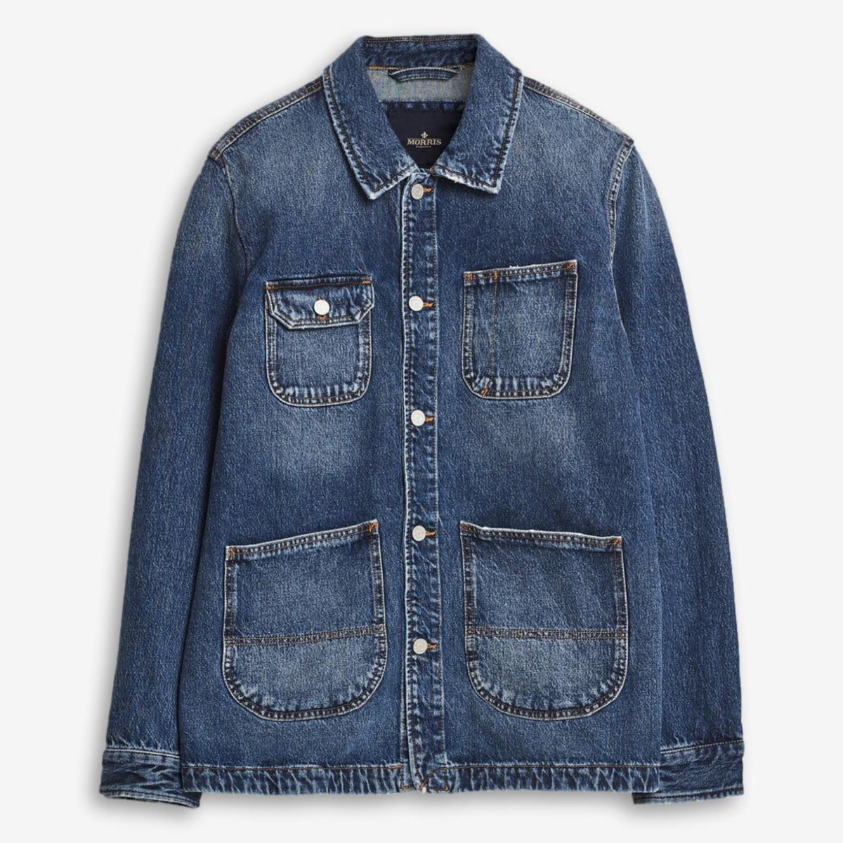 Denim Shirt Jacket Blue-Morris Stockholm-Phrase