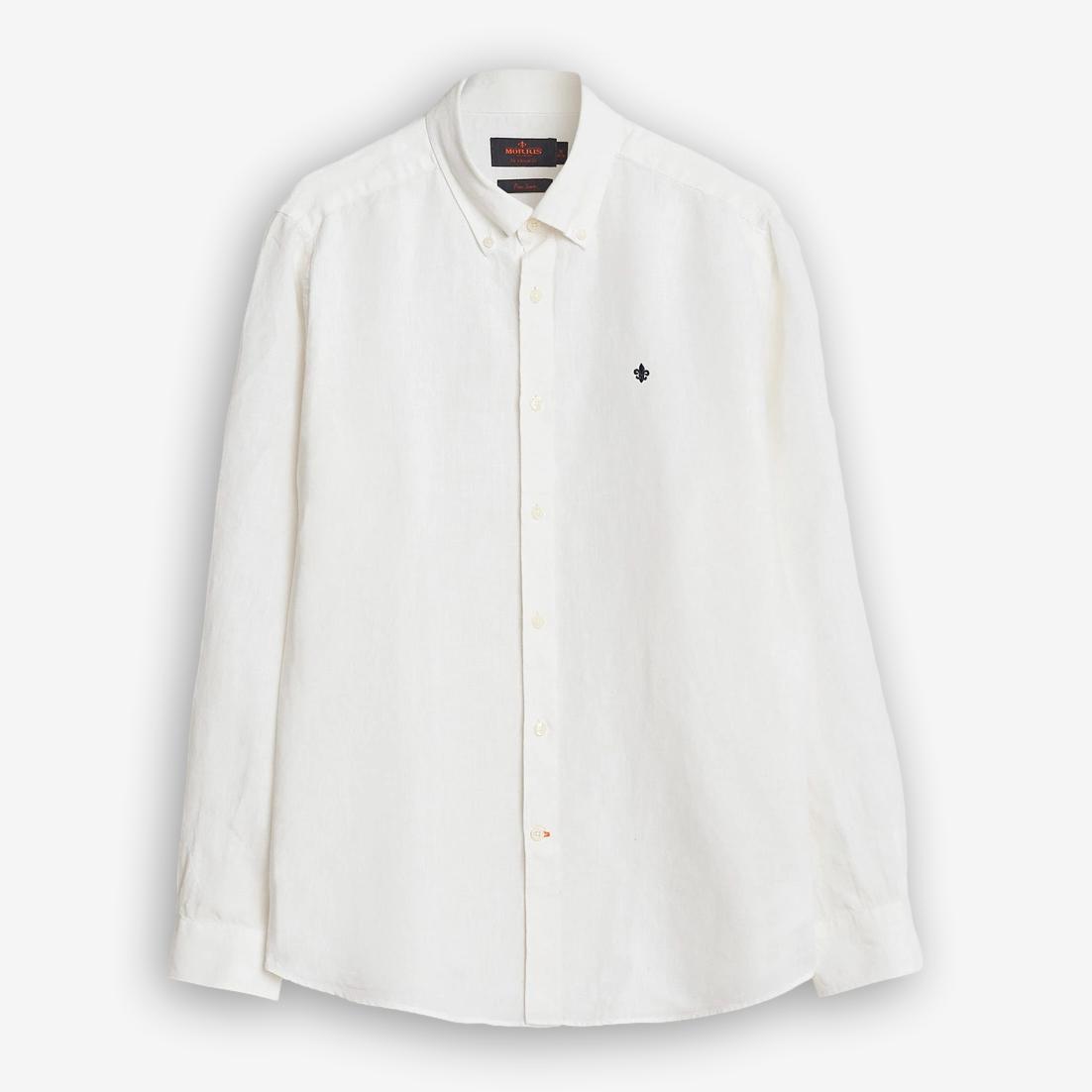 Douglas Linen Shirt White-Morris Stockholm-Phrase