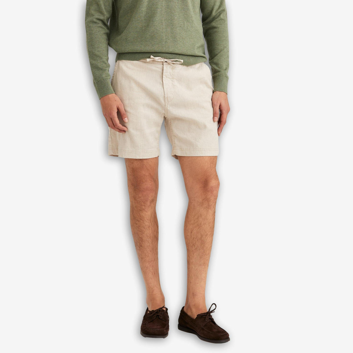 Fenix Linen Shorts Offwhite-Morris Stockholm-Phrase