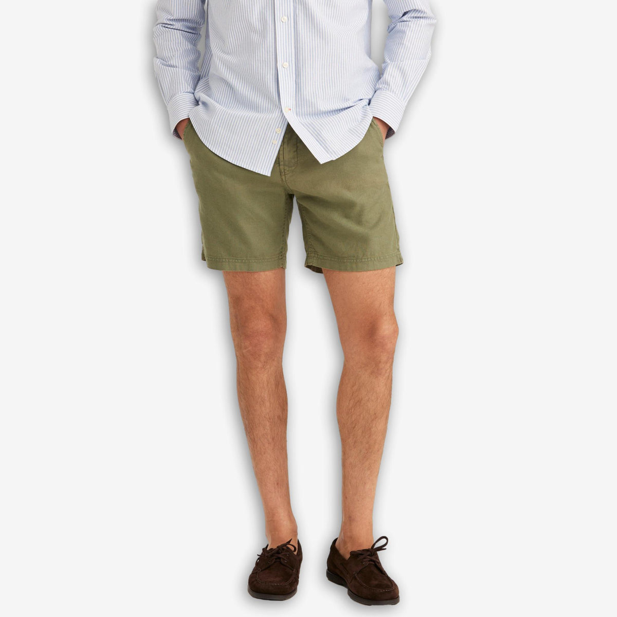 Fenix Linen Shorts Olive-Morris Stockholm-Phrase