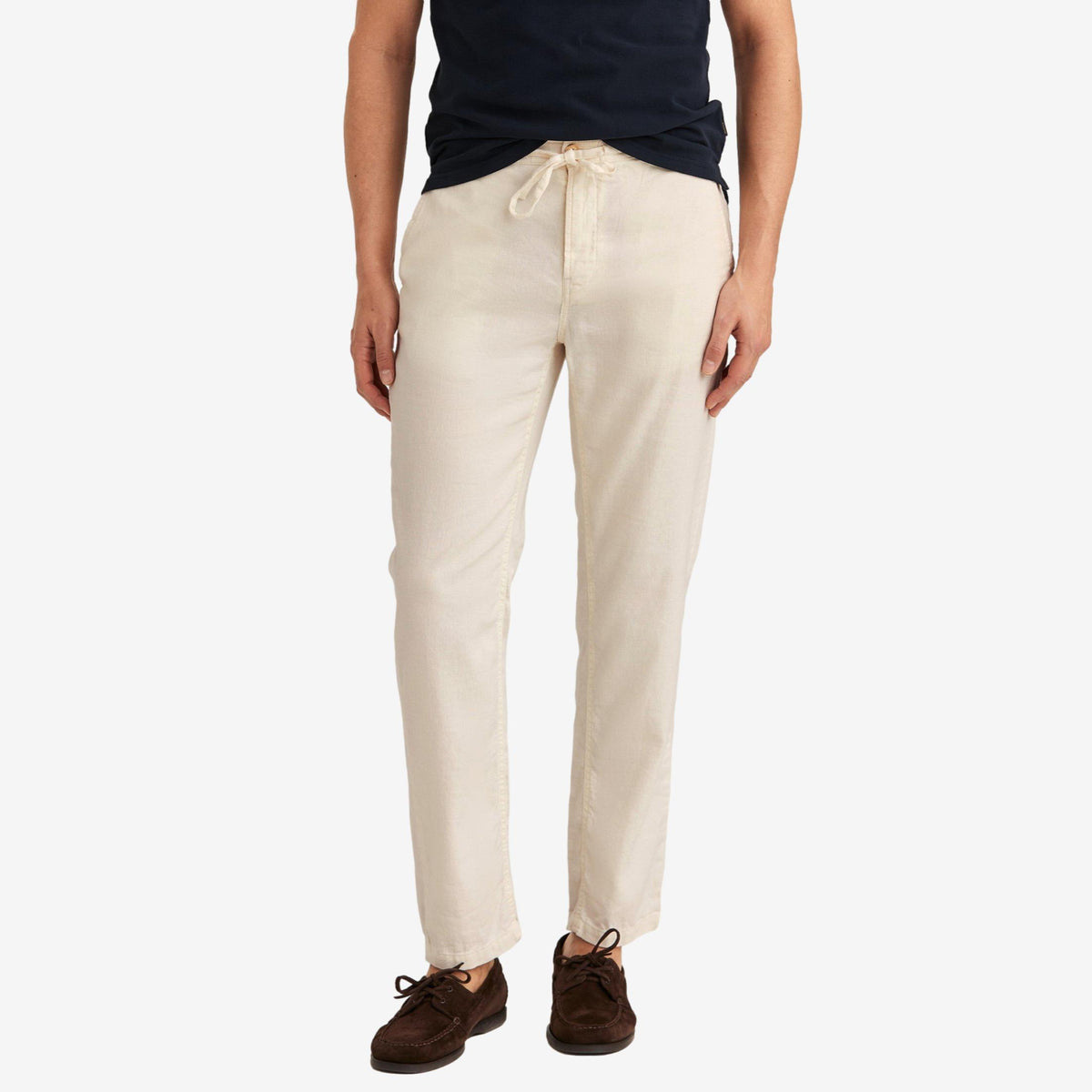 Fenix Linen Trouser Beige-Morris Stockholm-Phrase