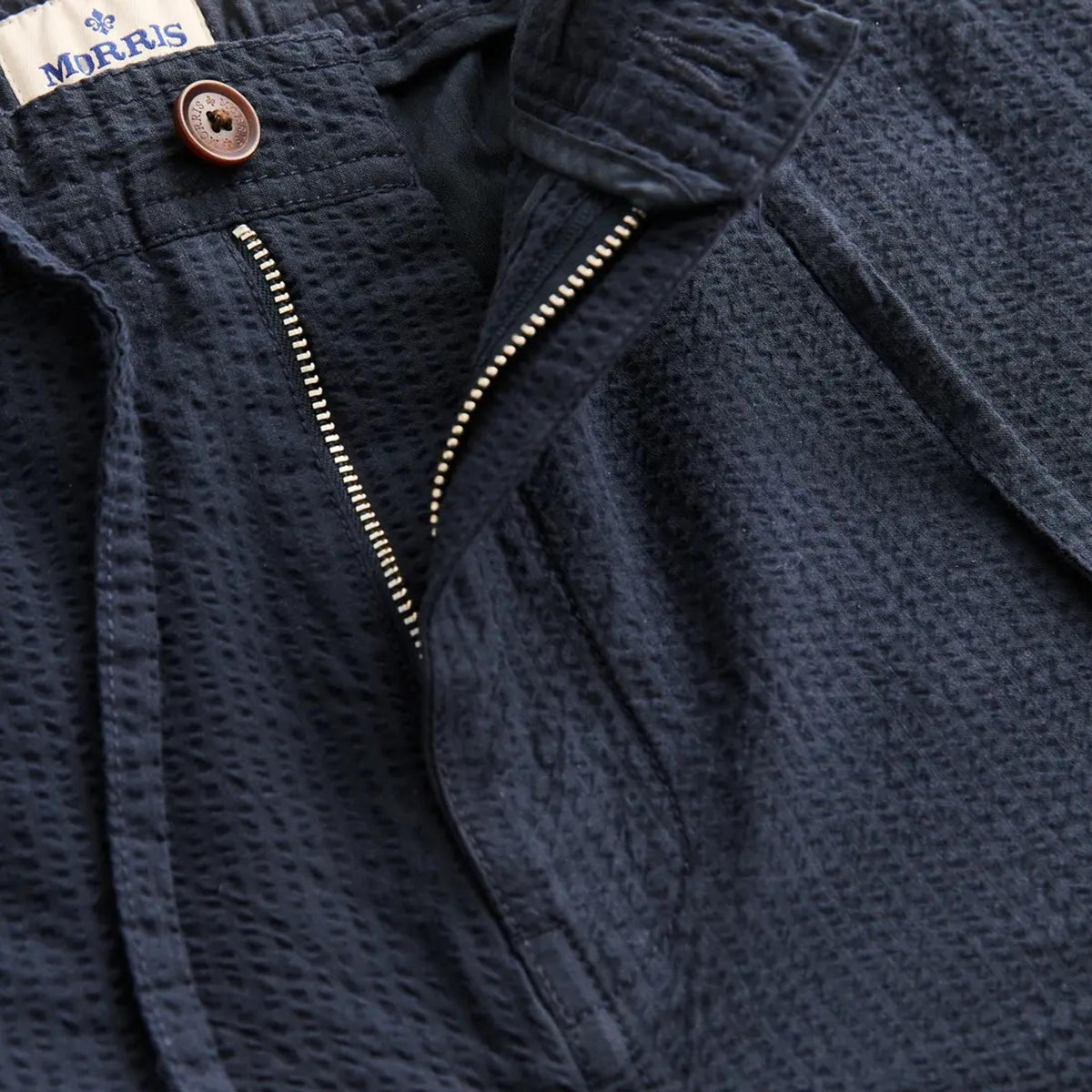 Fenix Seersucker Trouser Blue