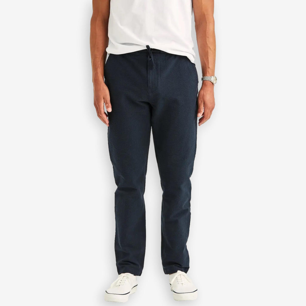 Fenix Seersucker Trouser Blue