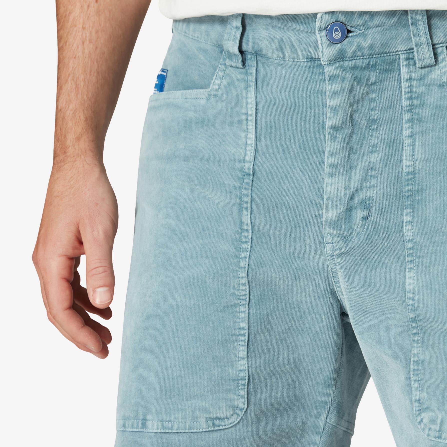 Grinder Corduroy Shorts Blue