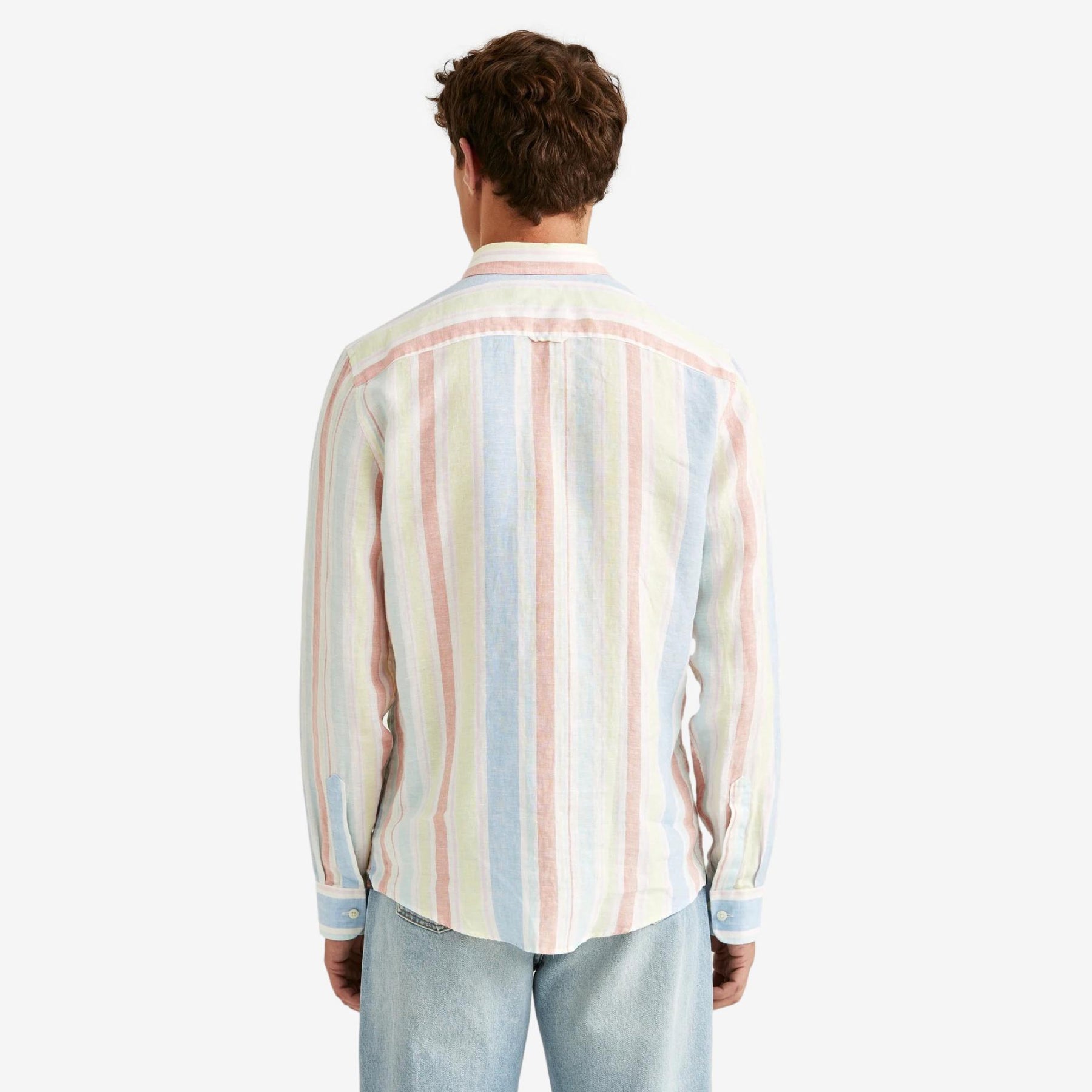 Happy Linen Stripe Shirt Yellow