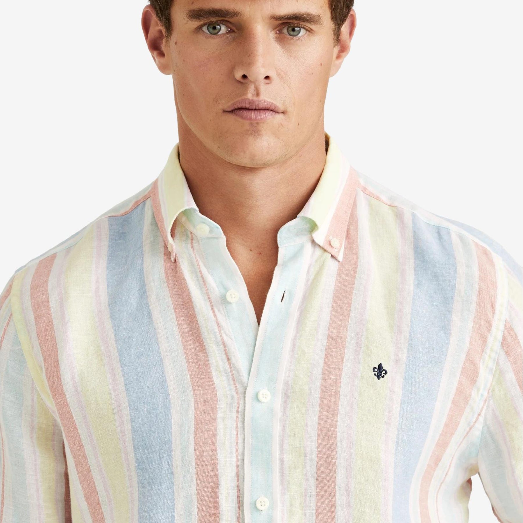 Happy Linen Stripe Shirt Yellow