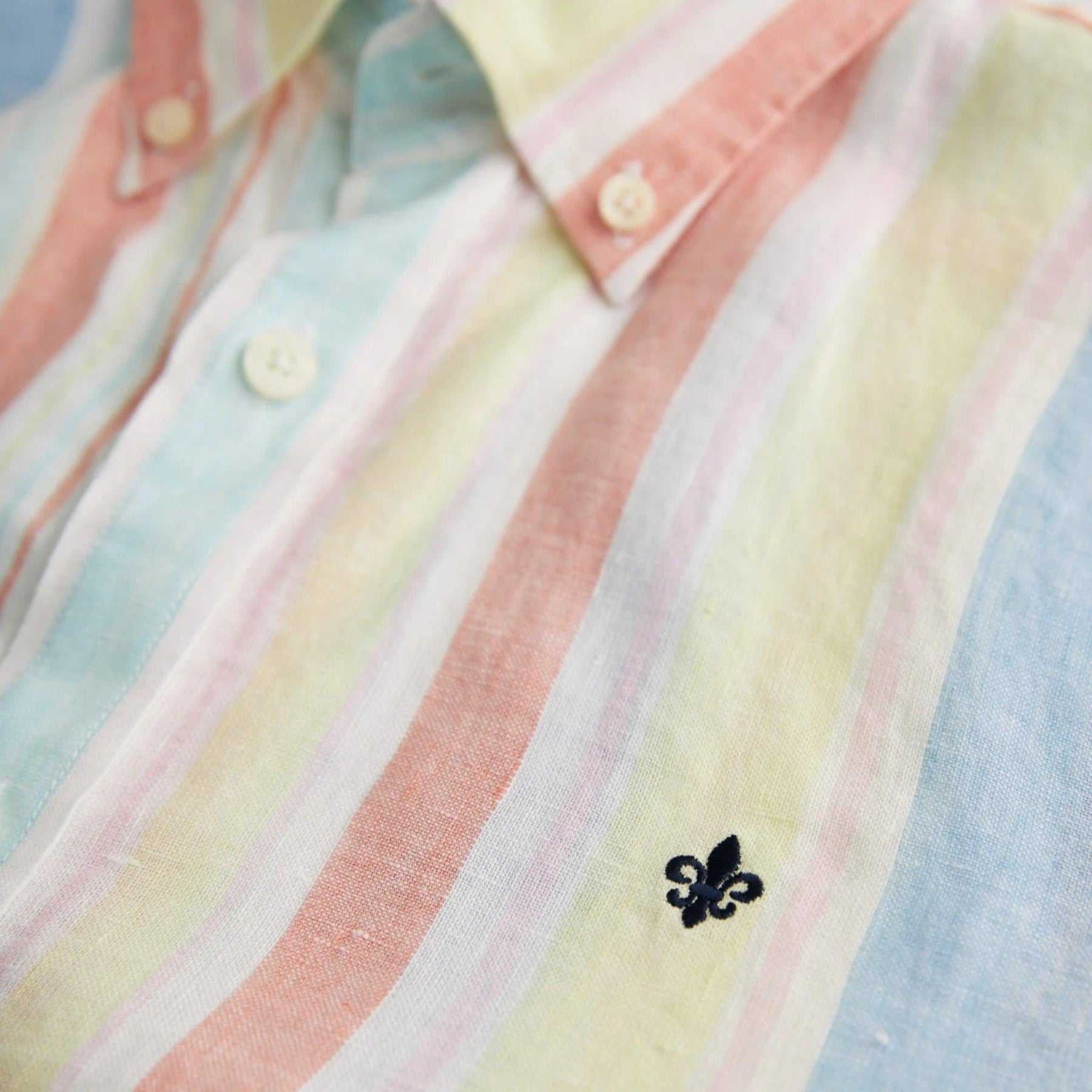 Happy Linen Stripe Shirt Yellow