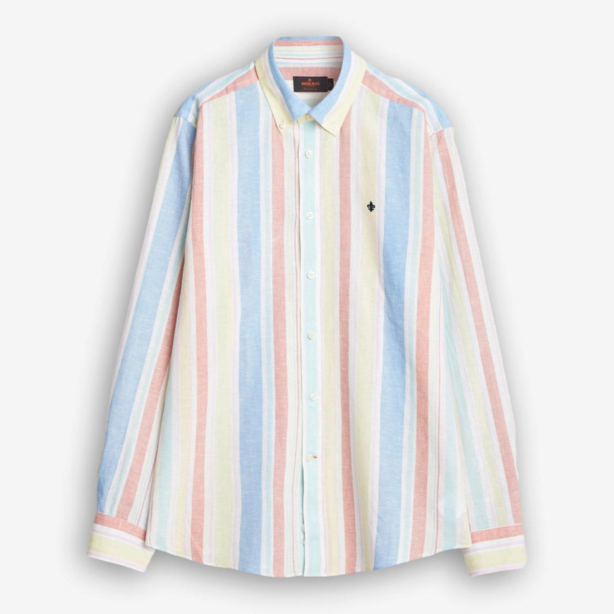 Happy Linen Stripe Shirt Yellow-Morris Stockholm-Phrase