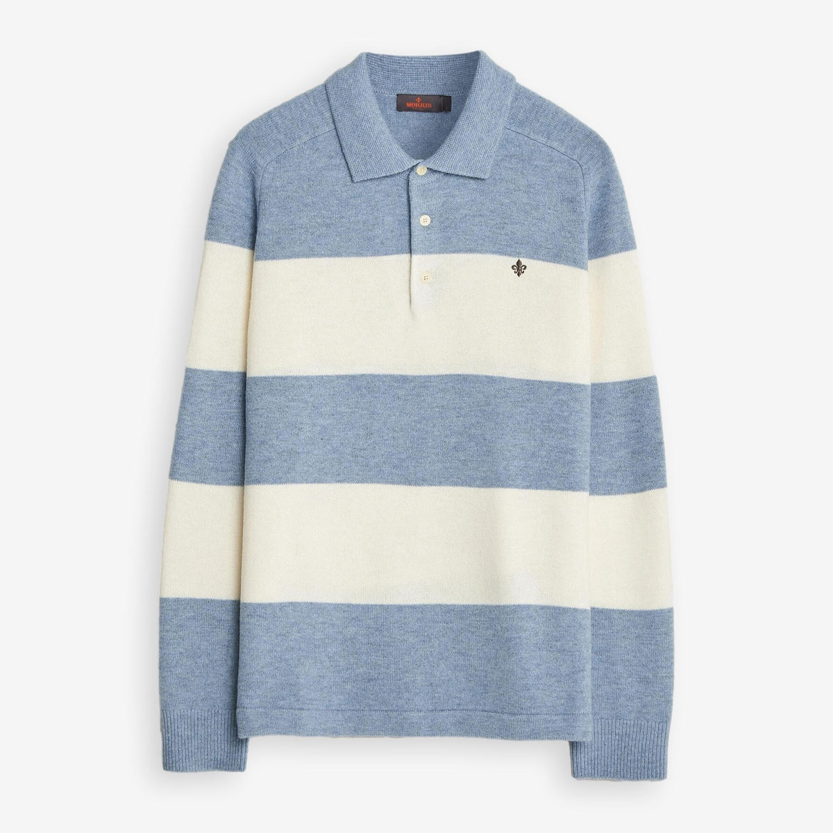 Hertford Knitted Polo Blue