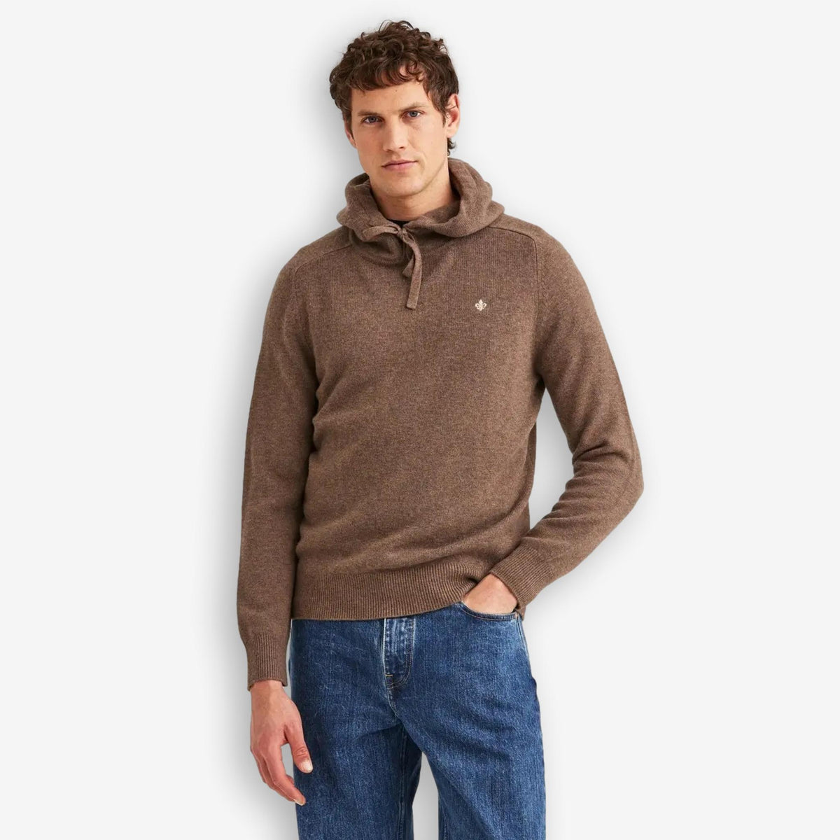 Hertford Merino Hoodie Brown-Morris Stockholm-Phrase
