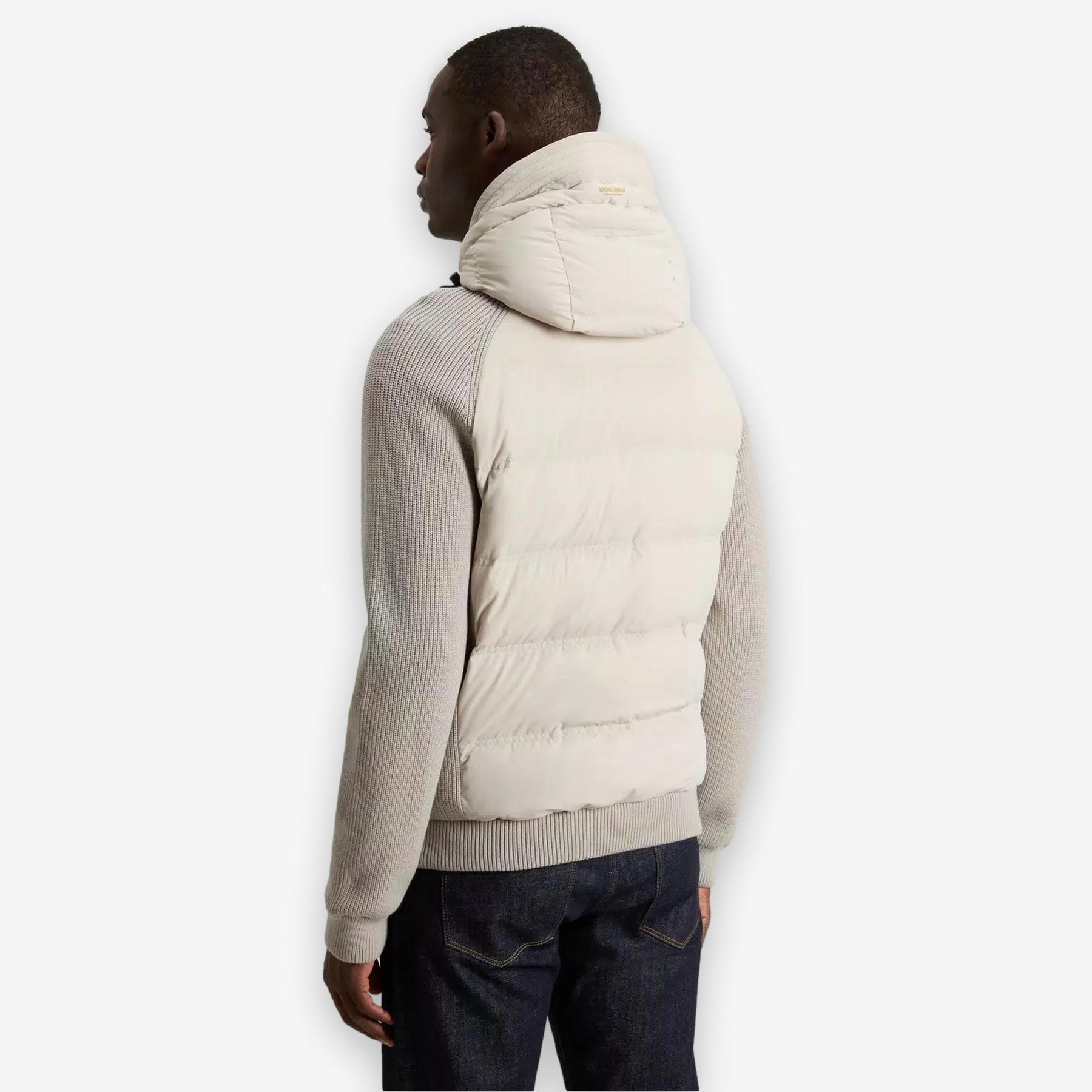 Hybrid Stretch Nylon Jacket Beige