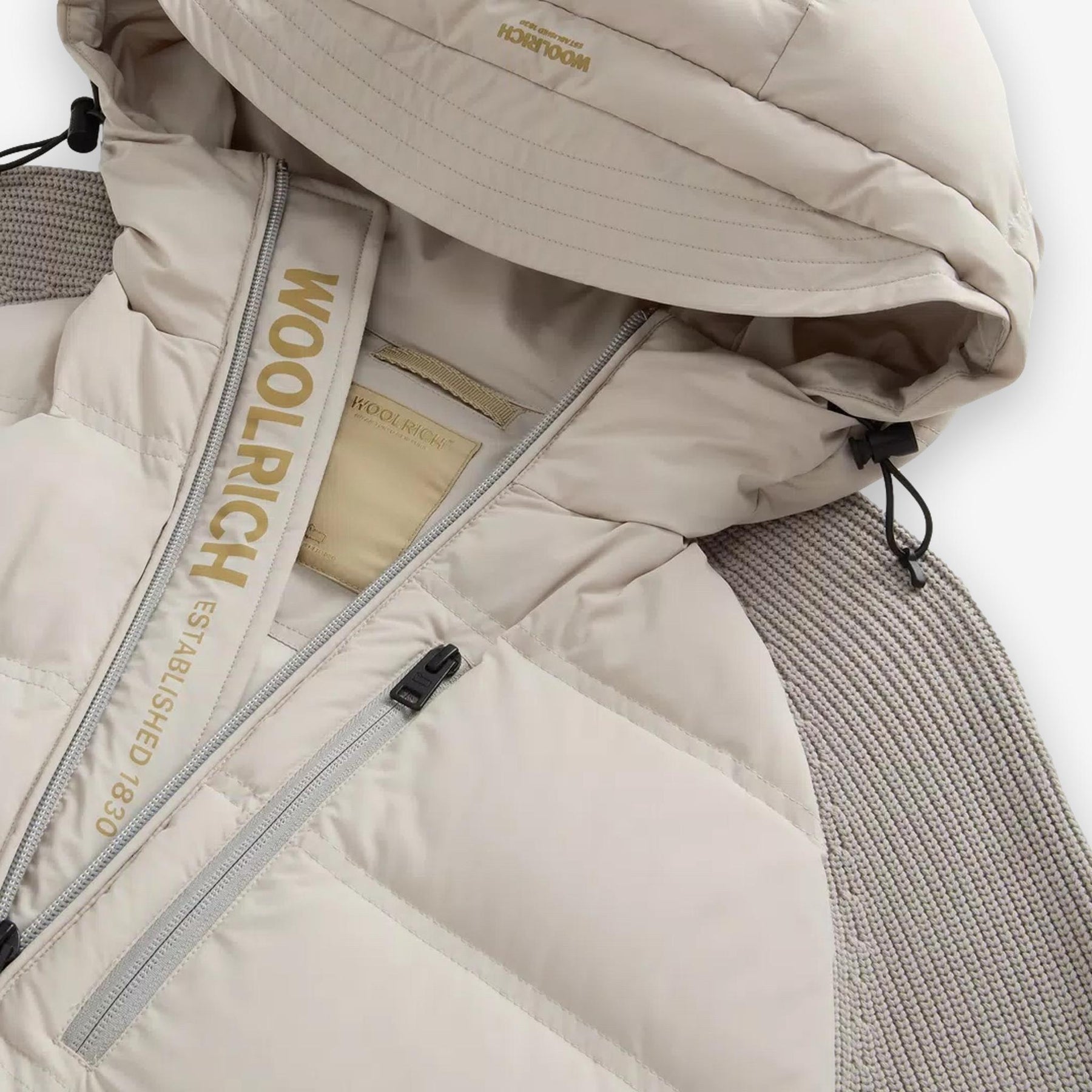 Hybrid Stretch Nylon Jacket Beige