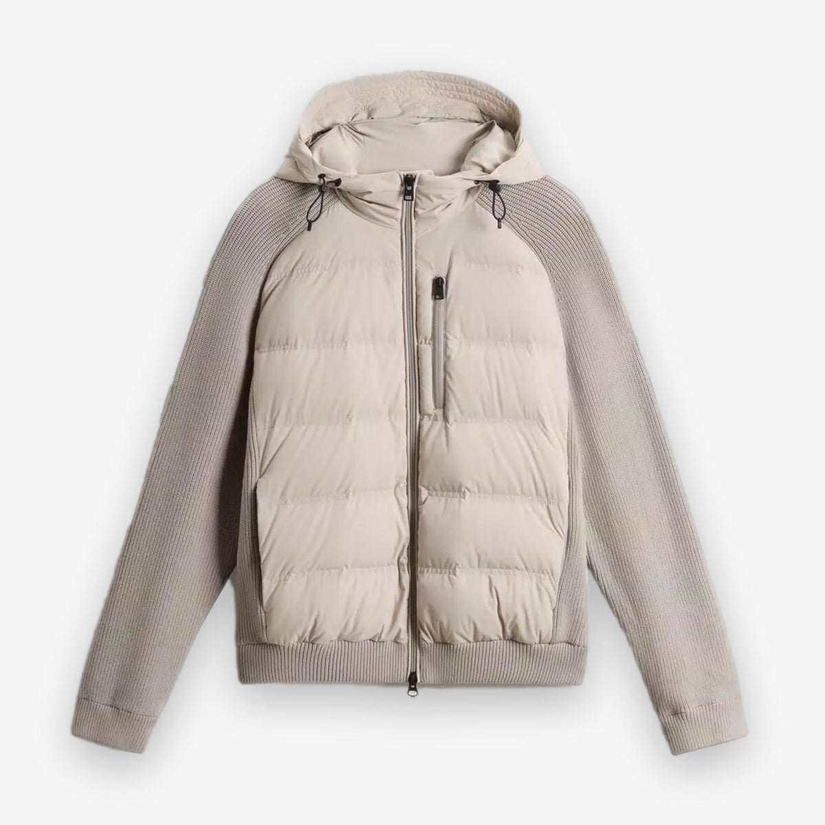 Hybrid Stretch Nylon Jacket Beige