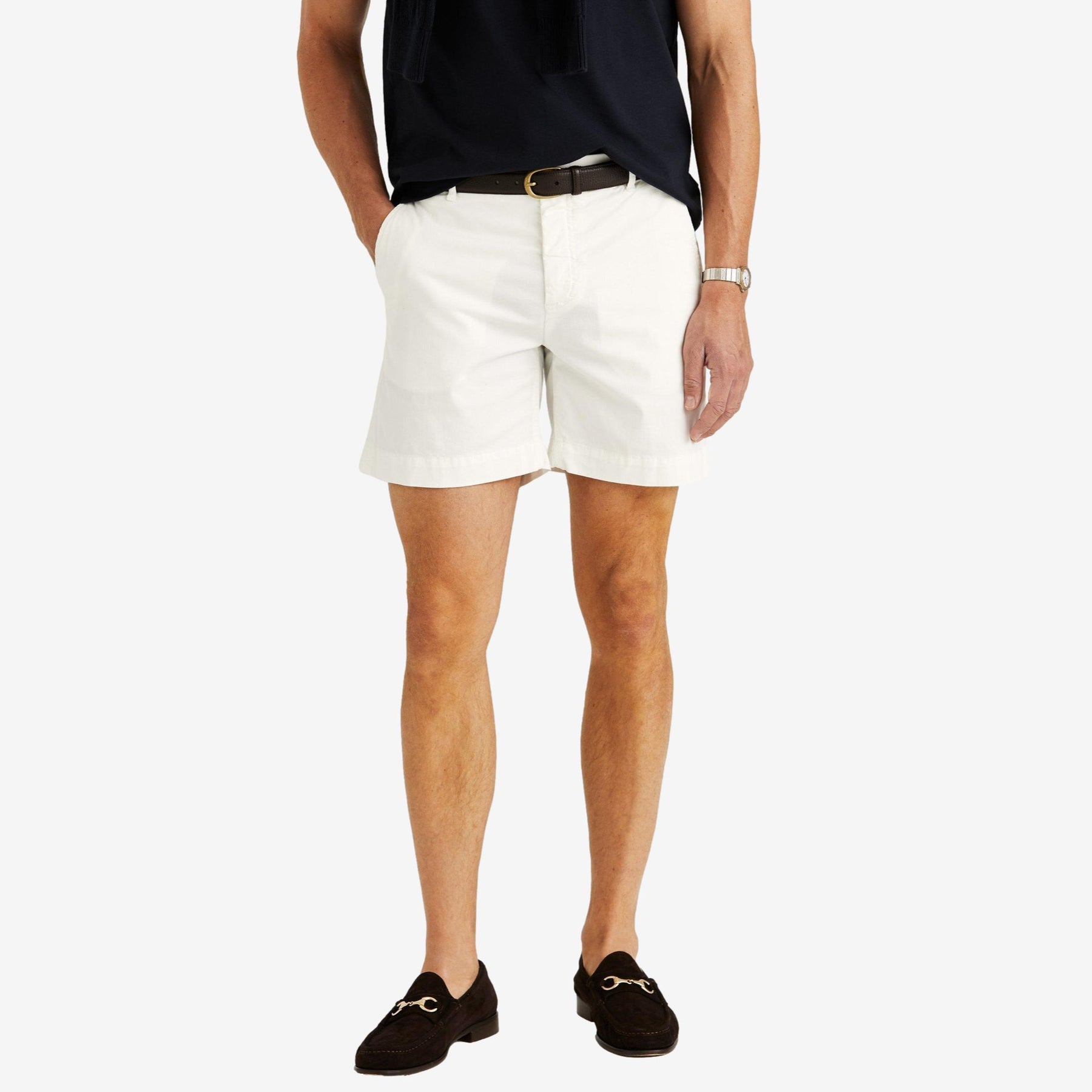 Jeffrey Summer Chino Shorts Offwhite