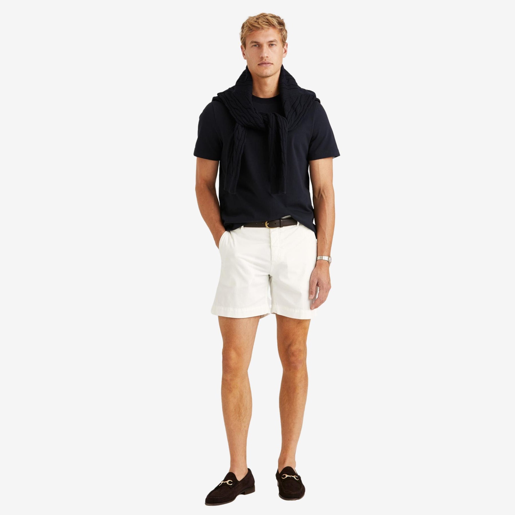 Jeffrey Summer Chino Shorts Offwhite