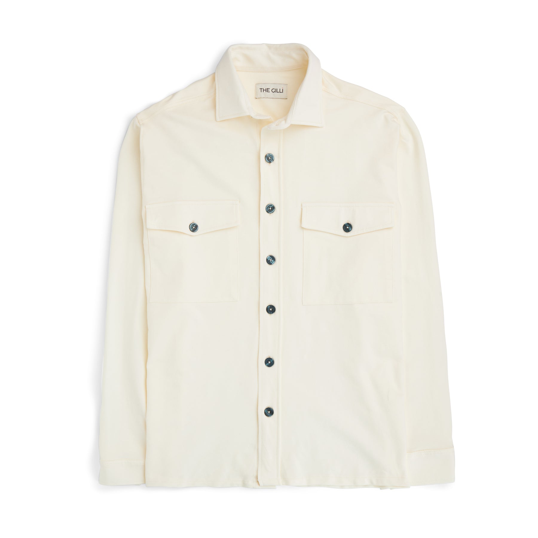Jersey Overshirt Offwhite-Skjorte-The Gilli-Phrase