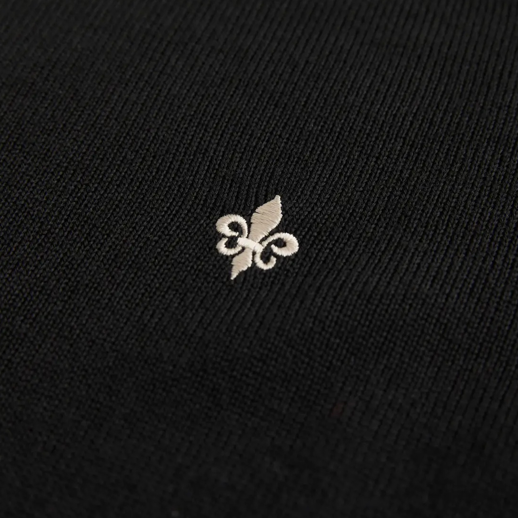 John Merino Half Zip Black-Morris Stockholm-Phrase