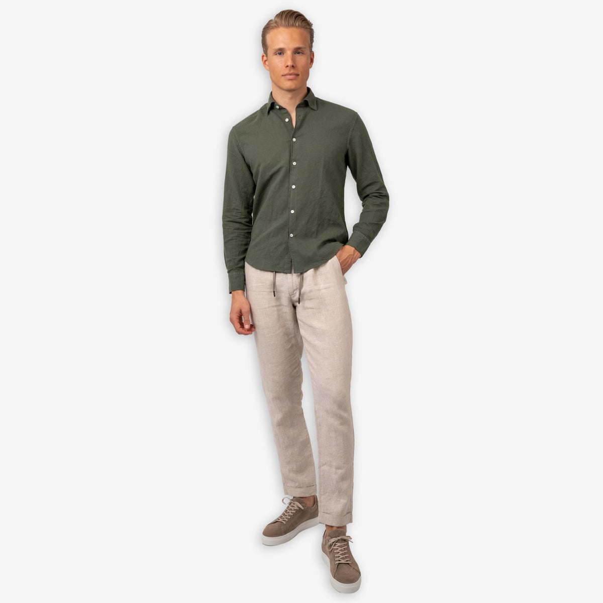 Linen Trouser Sand-The Gilli-Phrase