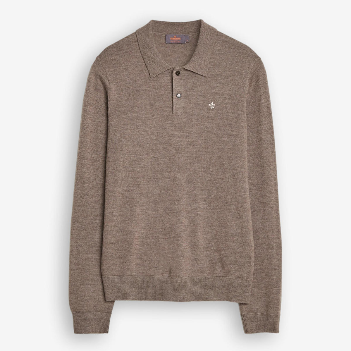 Merino Polo Knit Brown-Morris Stockholm-Phrase
