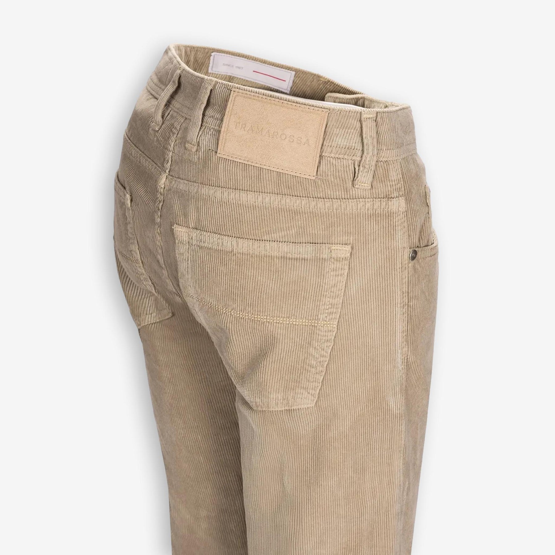 Michelangelo Kordfløyel 5-Pocket Bukse Champagne
