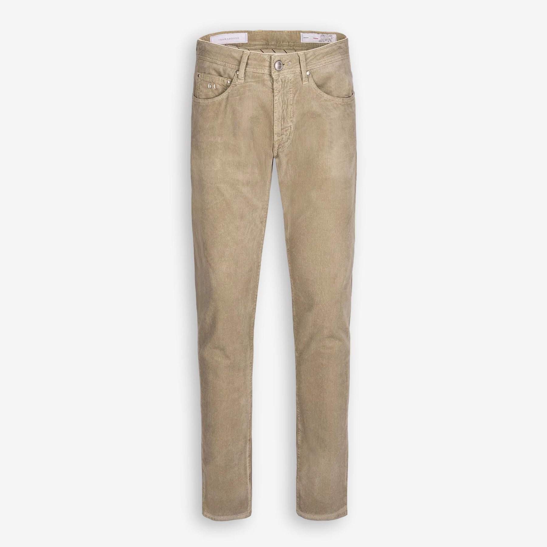 Michelangelo Kordfløyel 5-Pocket Bukse Champagne