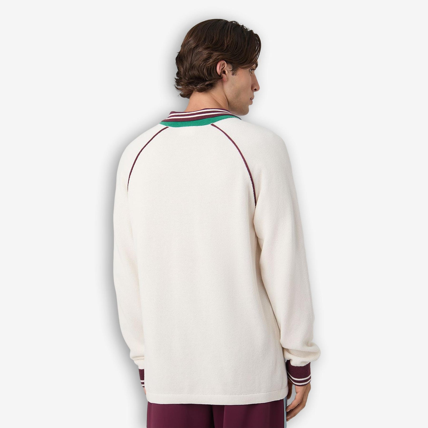 Molinazzo Knit Polo Sweater Offwhite