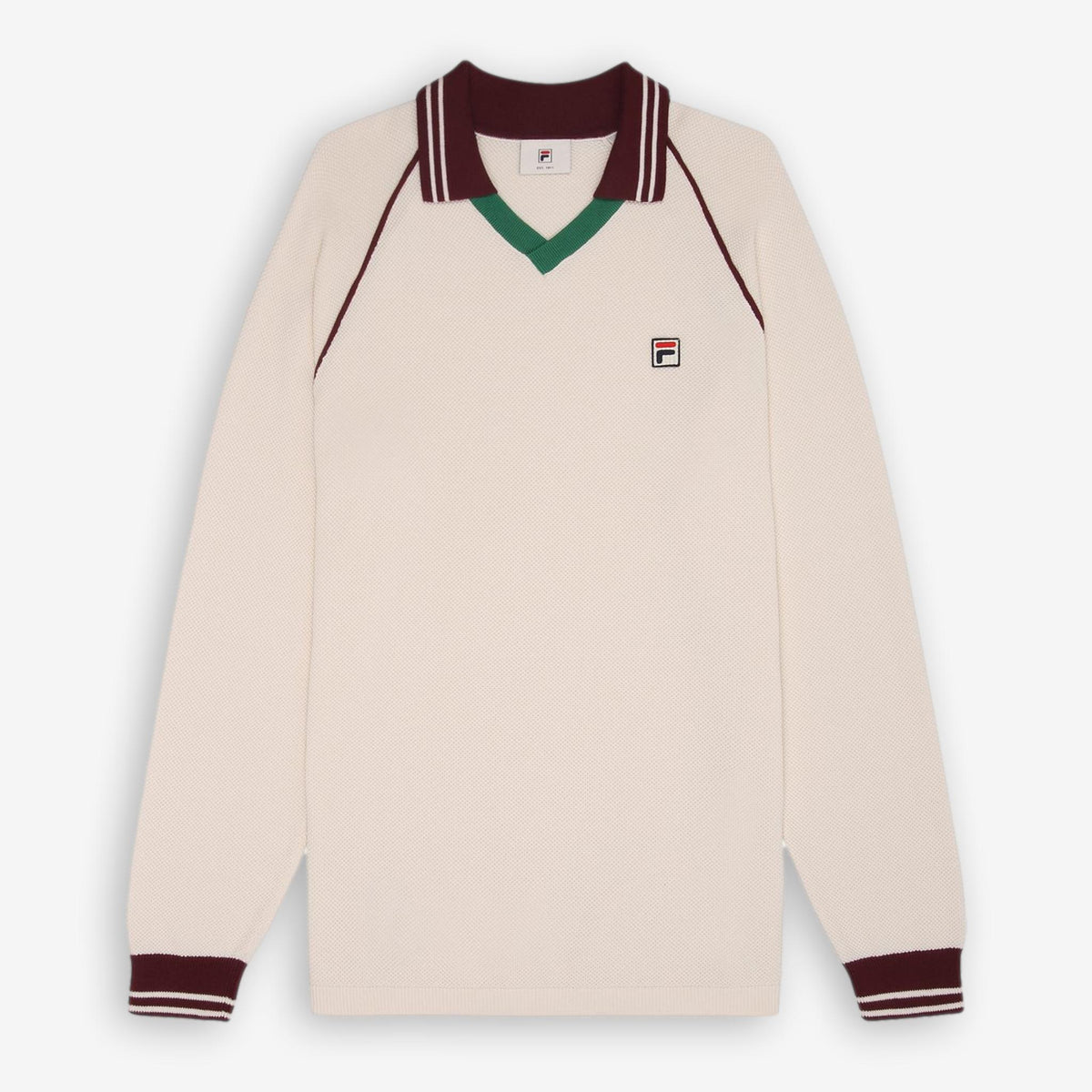 Molinazzo Knit Polo Sweater Offwhite-Fila-Phrase