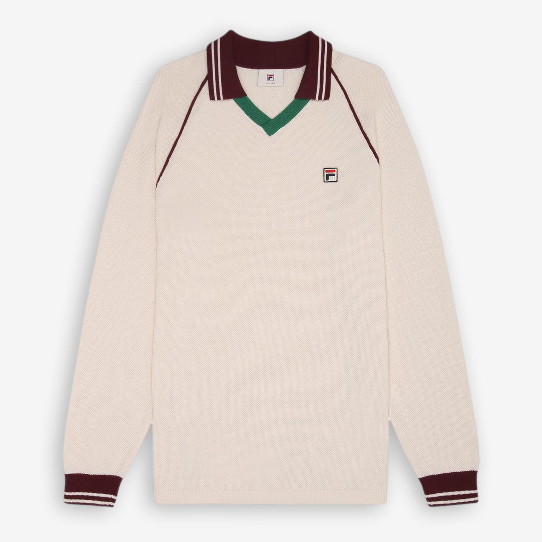 Molinazzo Knit Polo Sweater Offwhite