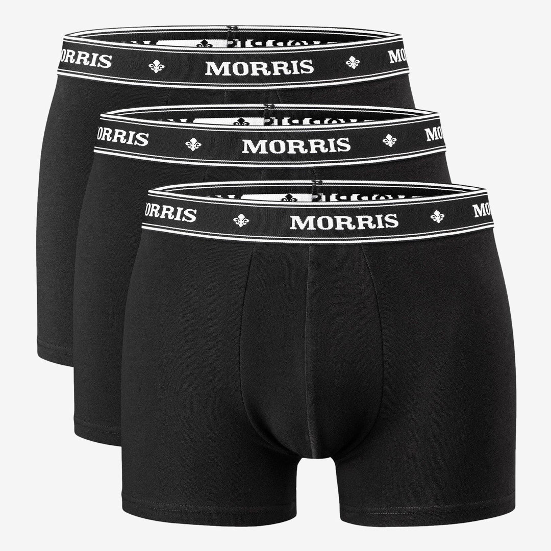 Morris Boxer Brief 3-pack Black-Morris Stockholm-Phrase