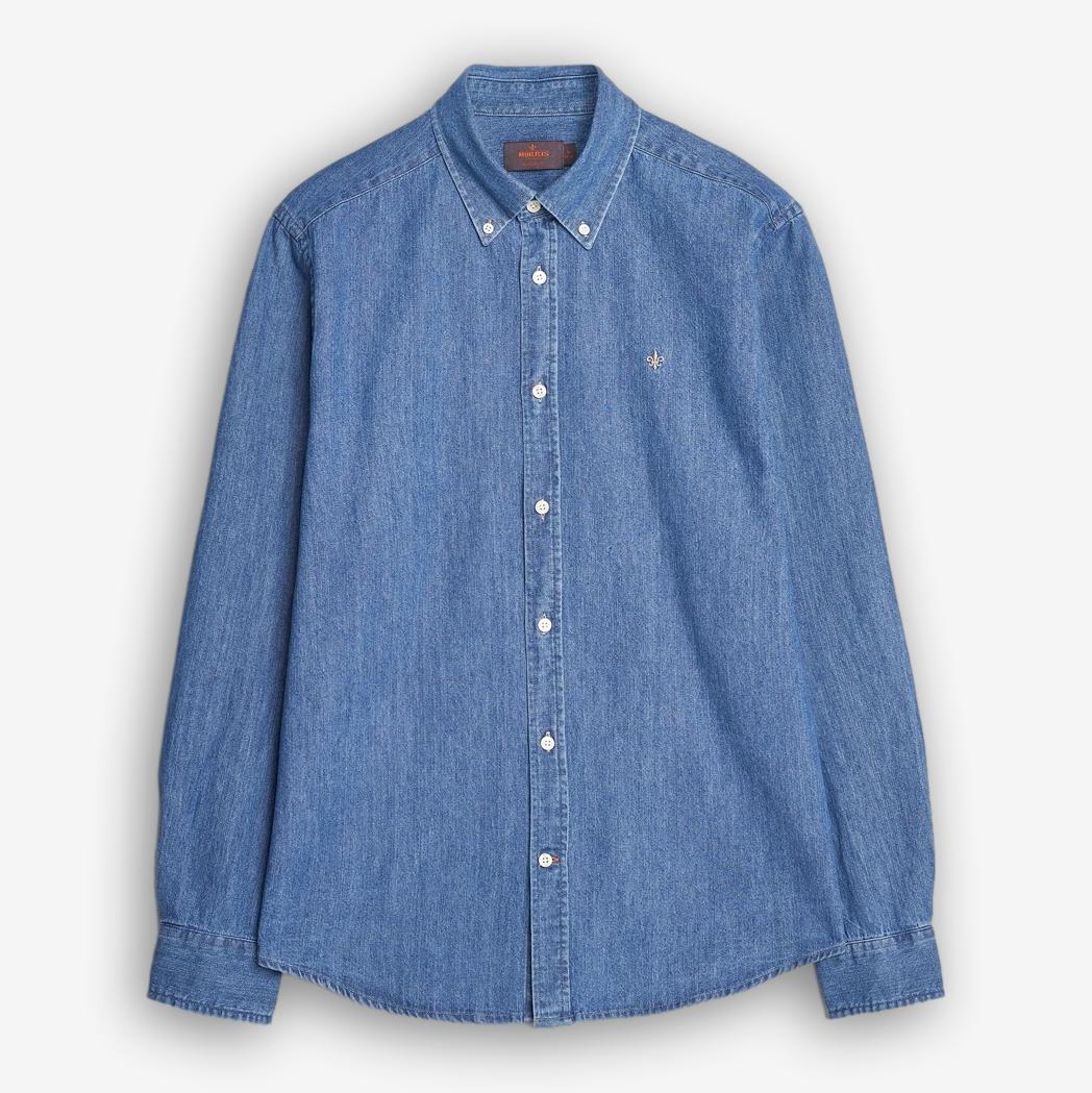 Morris Denim Shirt Blue-Morris Stockholm-Phrase
