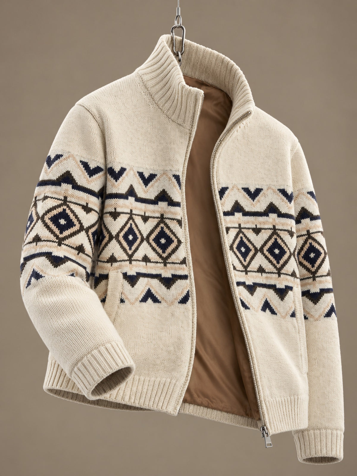 Hadley Zip Cardigan Offwhite