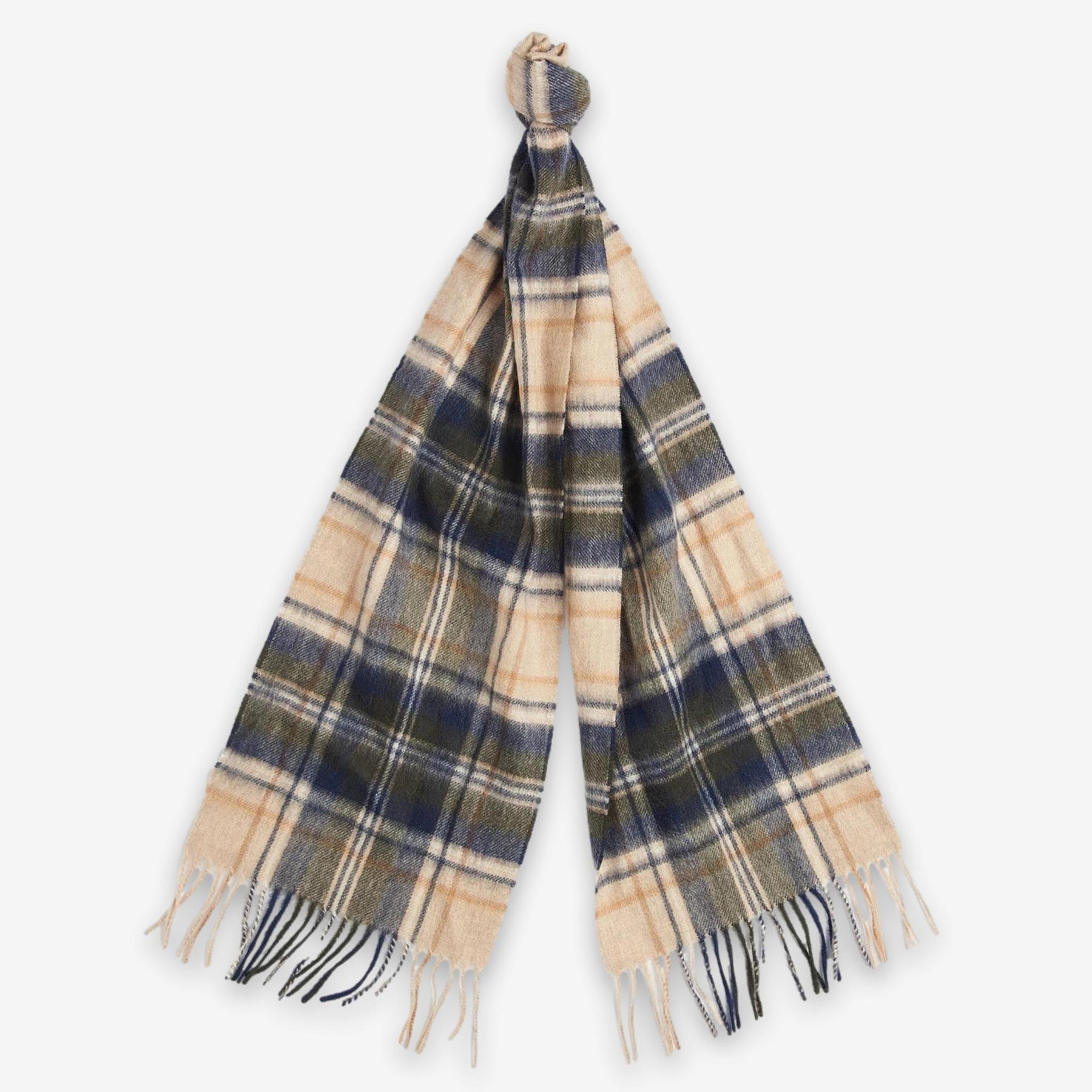 New Check Tartan Scarf Beige-Barbour-Phrase