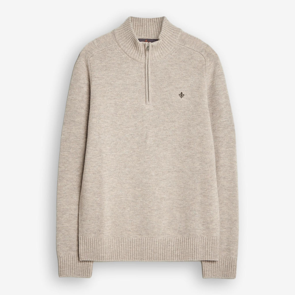 New Hertford Merino Half Zip Khaki-Morris Stockholm-Phrase