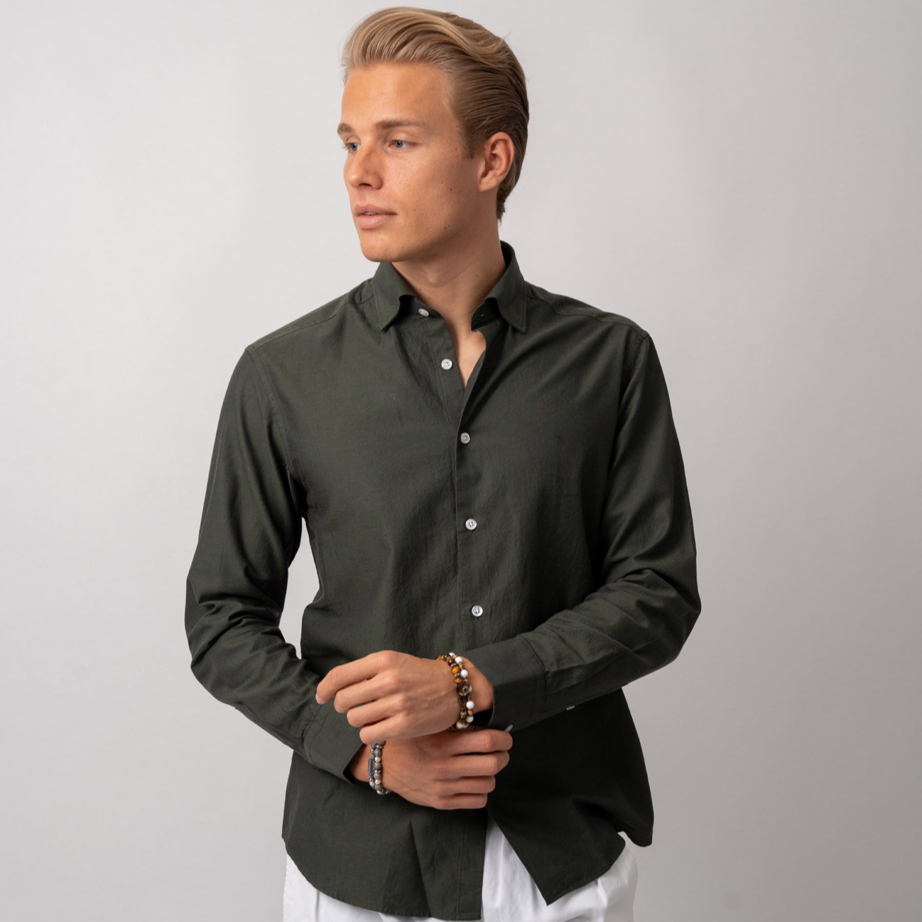 Oxford Shirt Green-The Gilli-Phrase