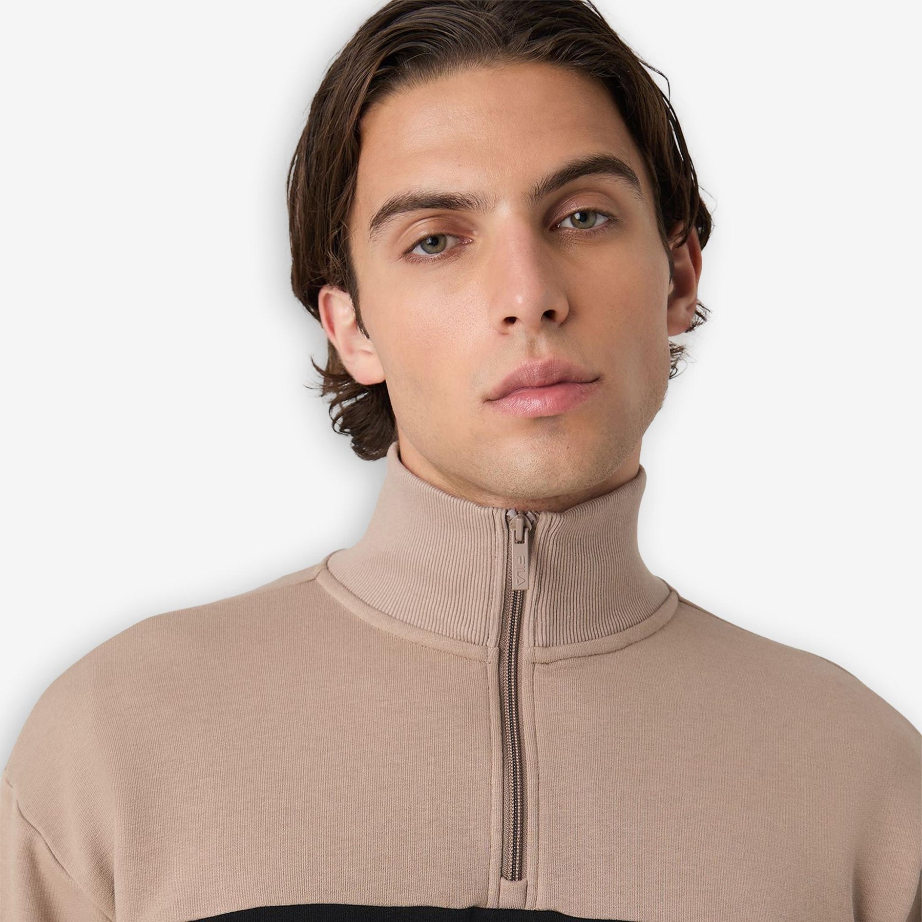 Parella Loose Half Zip Sweater Beige