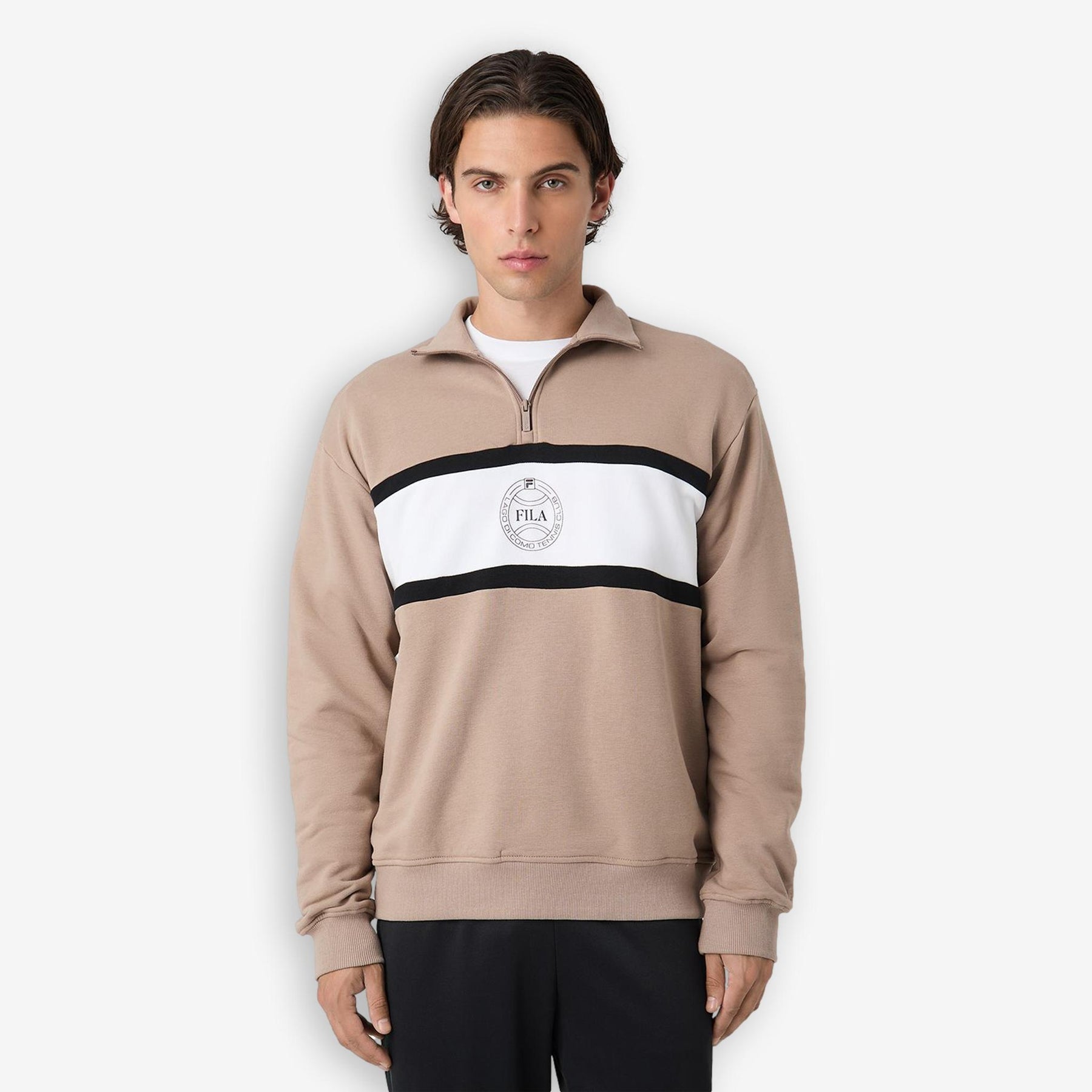 Parella Loose Half Zip Sweater Beige
