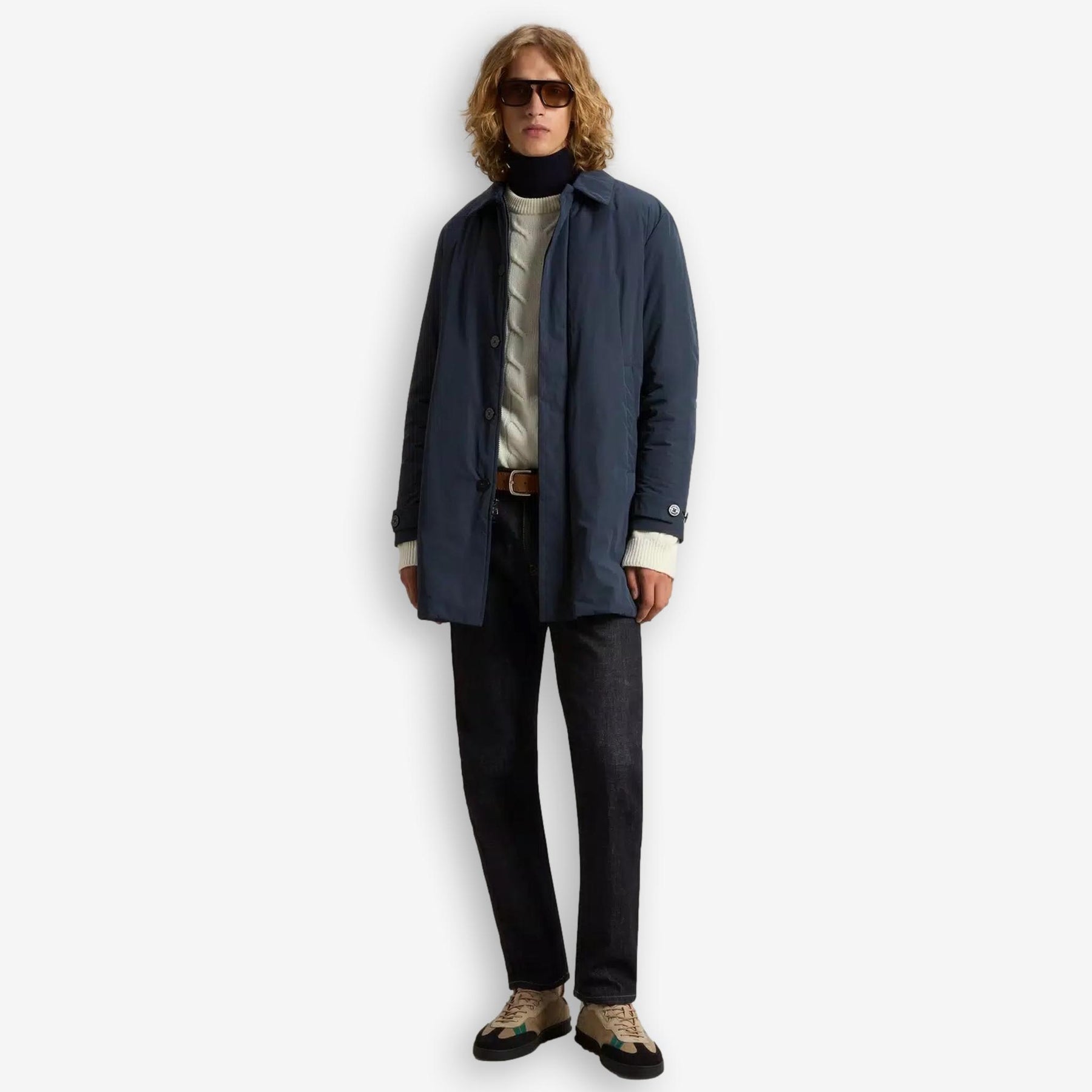 Peached Urban Touch Coat Blue-Woolrich-Phrase