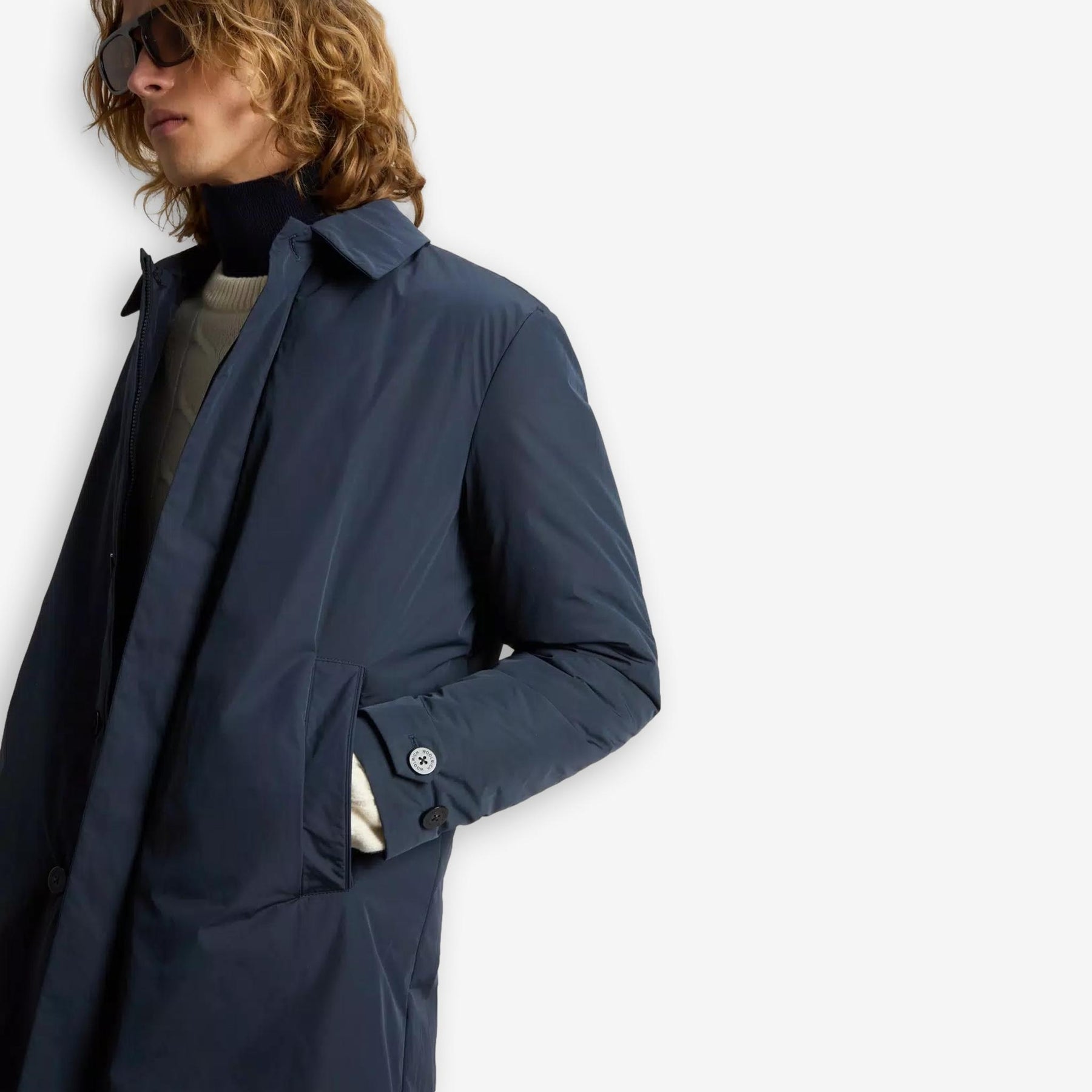 Peached Urban Touch Coat Blue-Woolrich-Phrase
