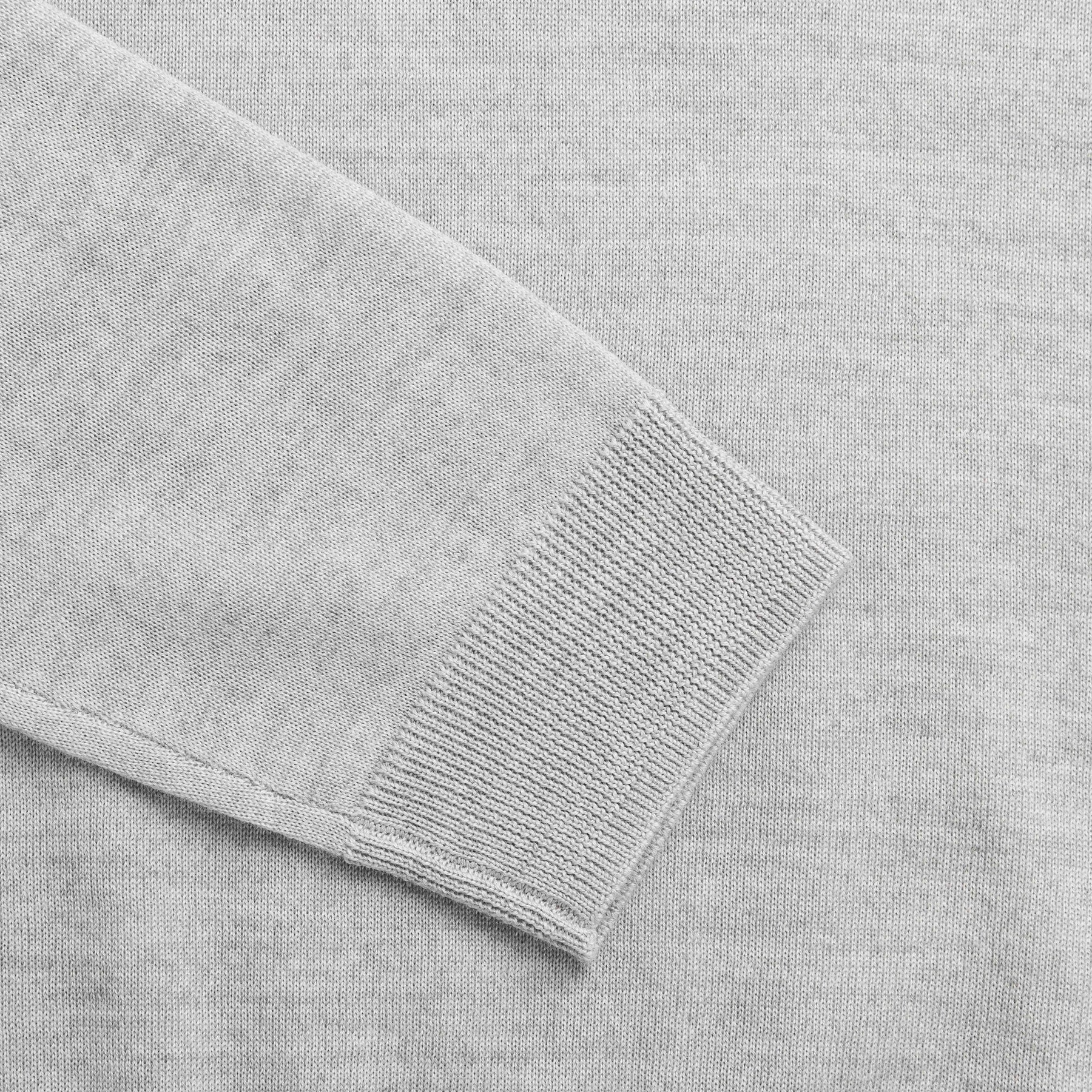Picerno Polo Long Sleeve Light Grey-Zavoli-Phrase