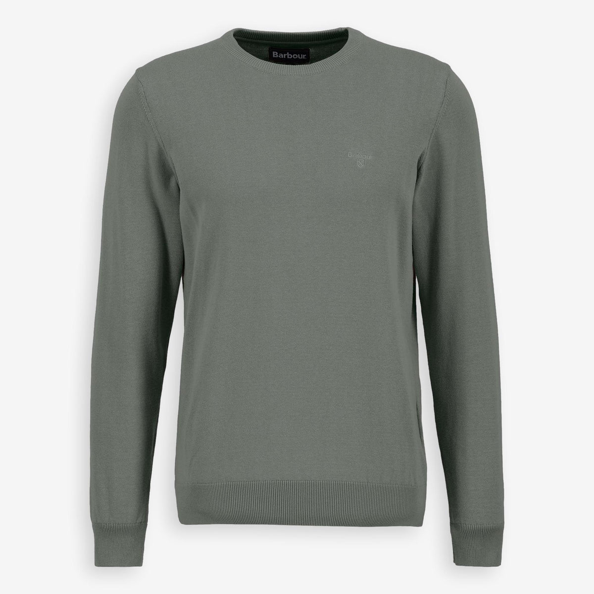 Pima Cotton Crewneck Sweater Green