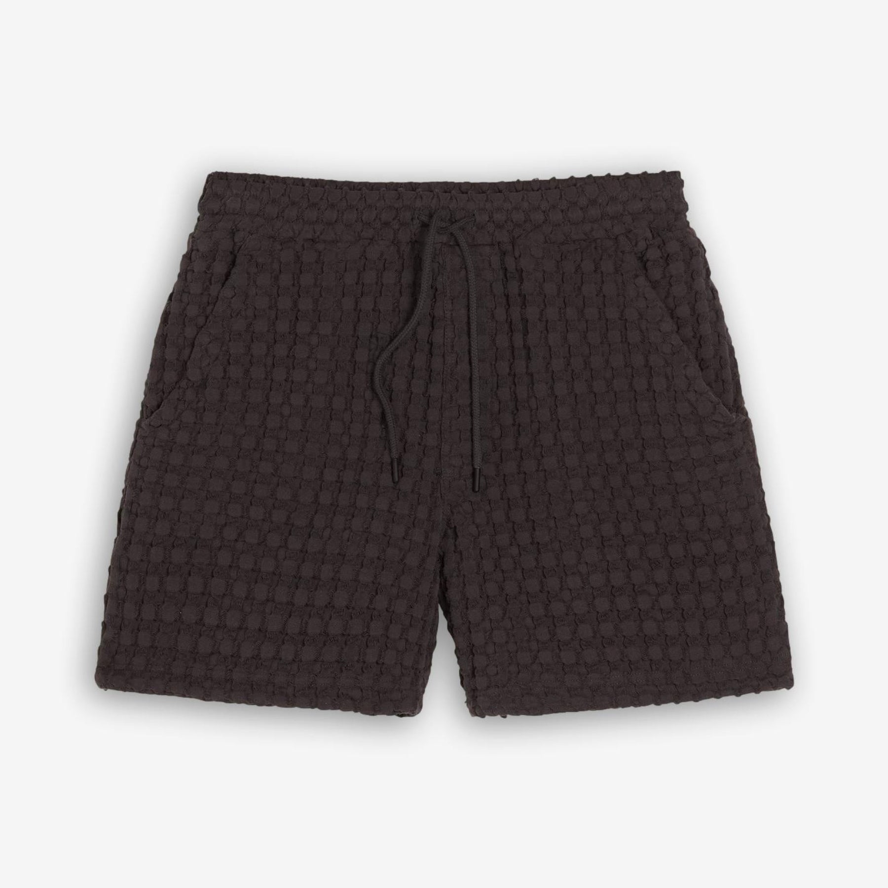 Porto Waffle Shorts Nearly Black