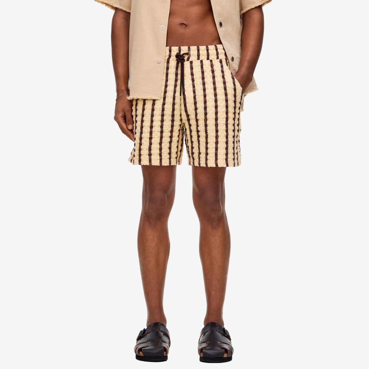Porto Waffle Shorts Tartufo-OAS-Phrase